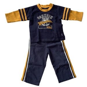 OshKosh B’gosh 2 piece jogging pants and shirt set. Size 18 months.